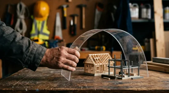 Symbolisation de la protection RC Pro pour les professionnels du BTP