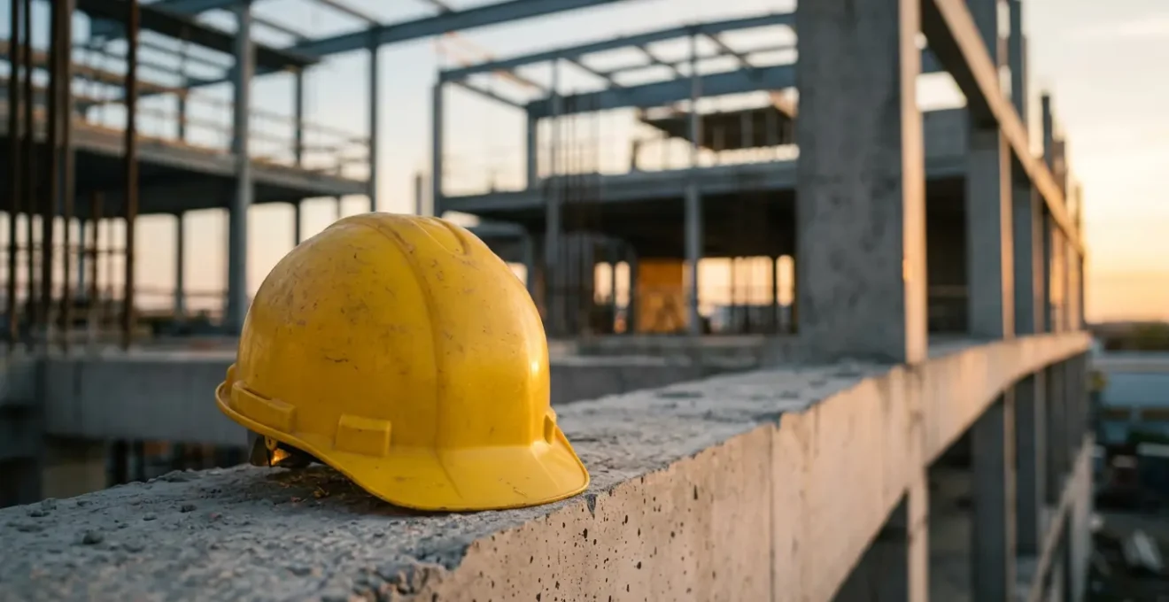Casque de sécurité de chantier professionnel pour la protection des travailleurs du BTP