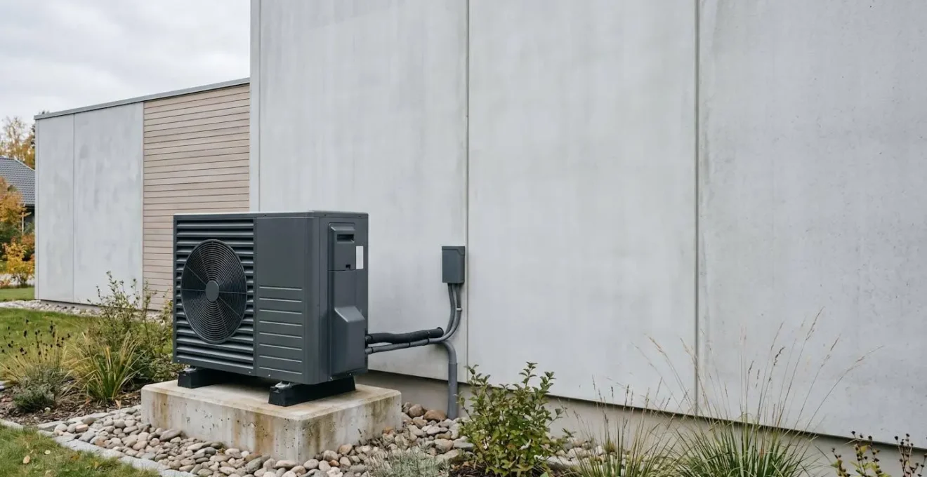 Détail technique d'un compresseur de pompe à chaleur moderne avec technologie de modulation de puissance