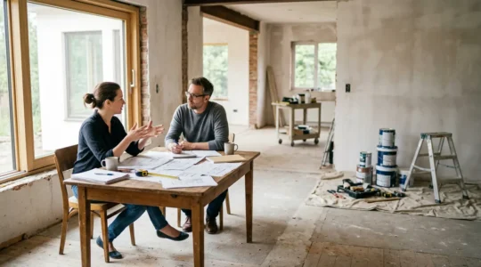 Négociation entre un particulier et un artisan pour résoudre un litige de travaux sans contentieux judiciaire