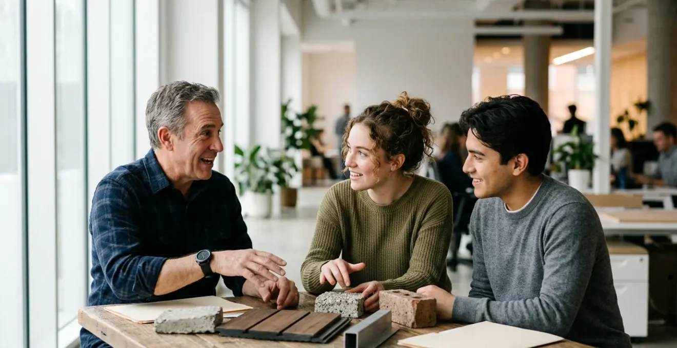 Illustration représentant le processus de recrutement précoce d'étudiants ingénieurs dans le secteur du BTP