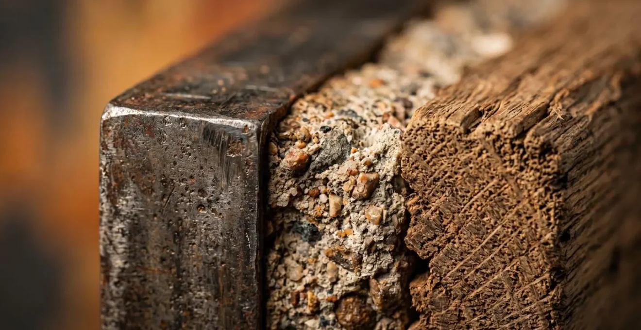 Gros plan sur des matériaux de construction de qualité professionnelle dans un environnement de chantier