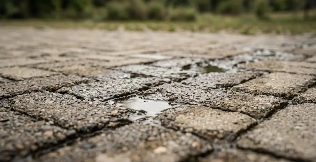 Surface perméable permettant l'infiltration naturelle des eaux pluviales