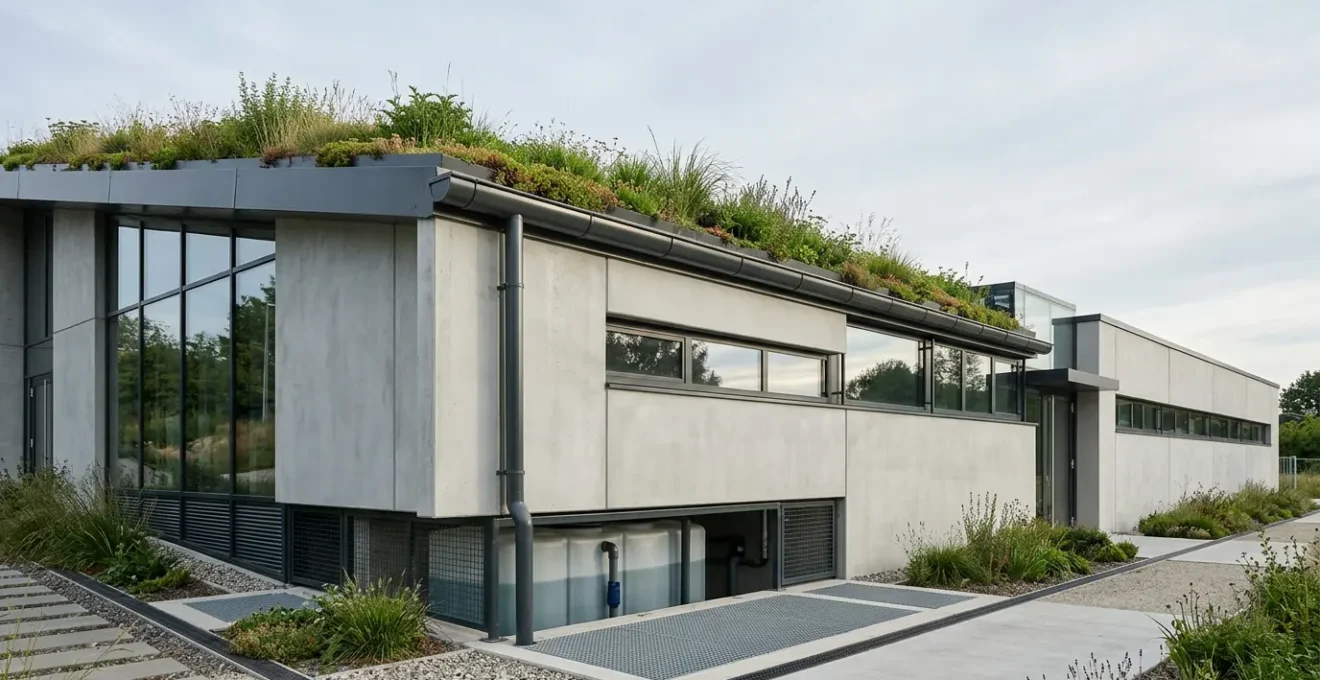 Système intégré de gestion de l'eau dans un bâtiment moderne